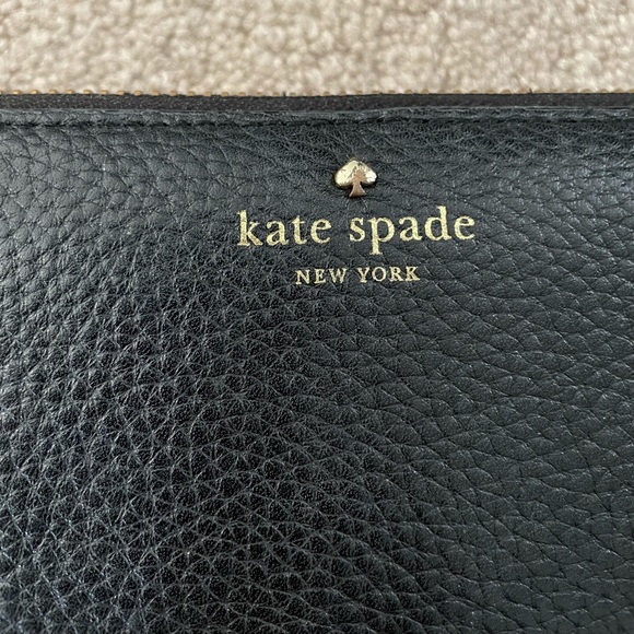 Kate Spade Black Leather Zip Wallet - Picture 3 of 13